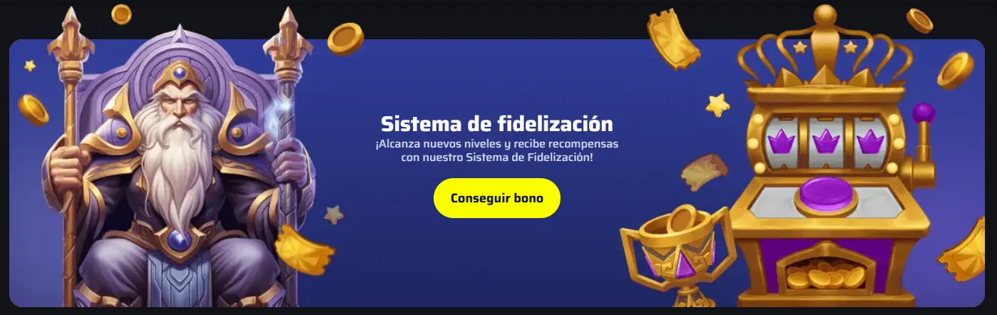 Banner del sistema de fidelización de BDMBet